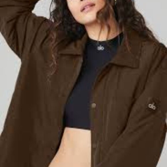 ALO oversized Espresso Shacket - Picture 1 of 11